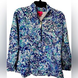 Lilly Pulitzer Kids Girls Killian Popover
Royal Purple 60 Animals
Size XL-12-14